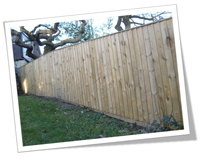 MCJ FENCING Straight Featherboard Fence